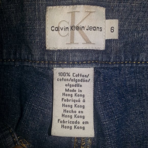 Calvin Klein Wide Leg Jeans w/ Tassel belt - Picture 2 of 8
